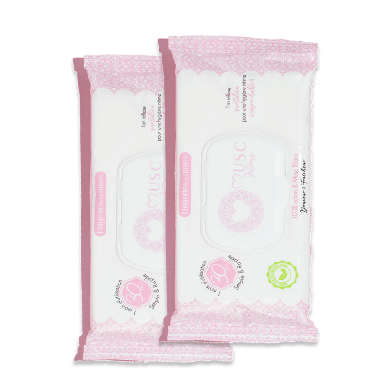 Maresana White Musk Intimate Wipes – 2 Packs (60 pcs) Gentle Care