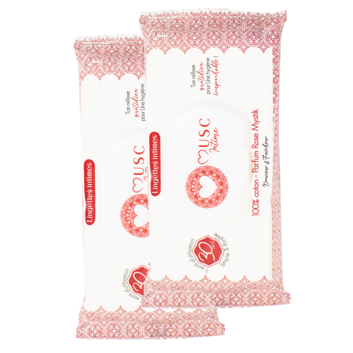Maresana Rose Mystik Intimate Wipes – 2 Packs (60 pcs) Gentle Care