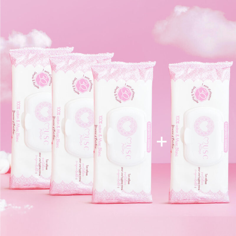 Maresana White Musk Intimate Wipes Pack – 3 + 1 Free